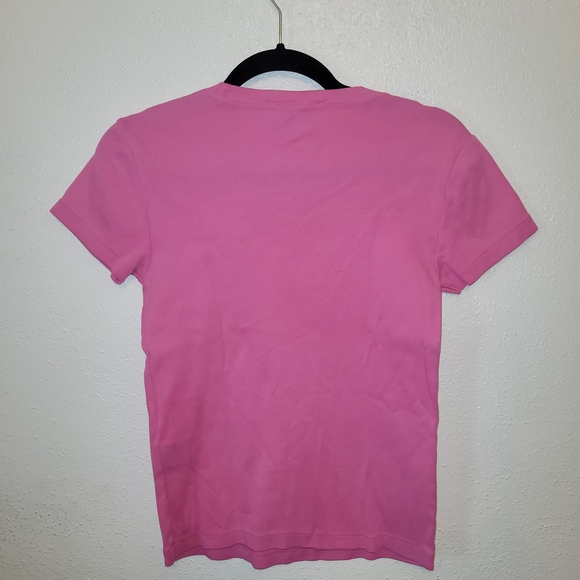 Ralph Lauren Sport Pink Cotton Crewneck Tee Size Medium - Picture 4 of 4